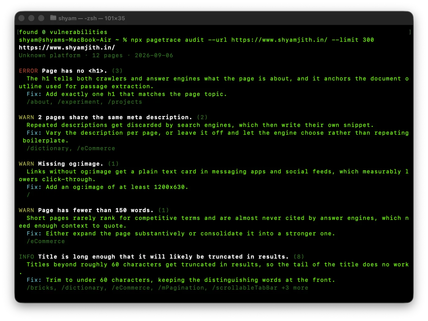 I shipped a bug to my own homepage and only caught it by building a tool to find it
